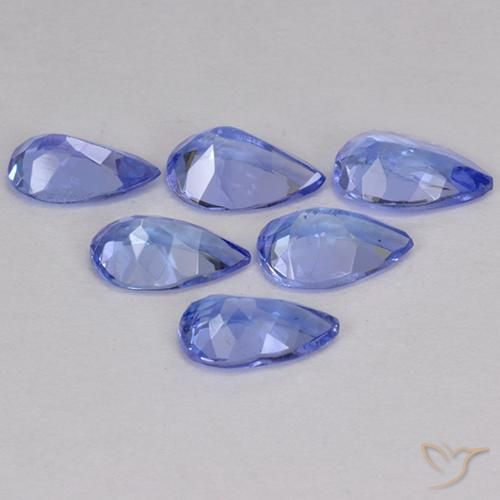 Gemas de Tanzanita Azul medio natural de 2.07 ct, En forma de pera, VS