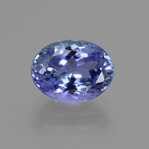 Tanzanita azul natural de 1,95 ct, corte óvalo, VVS