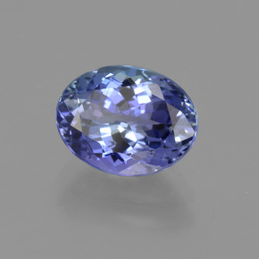 Tanzanita azul natural de 1,95 ct, corte óvalo, VVS