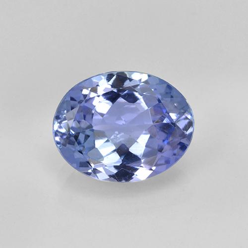 Tanzanita azul natural de 1,71 ct, corte óvalo, VS