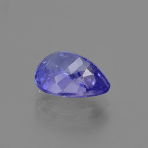 Tanzanita violeta natural de 2,35 ct, en forma de pera, VS-SI