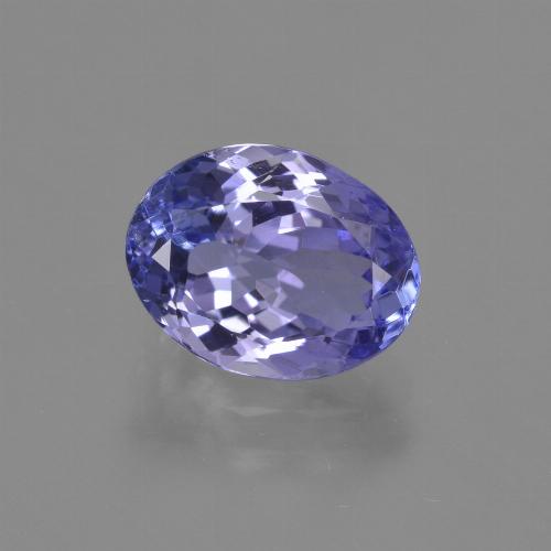 Tanzanita azul natural de 2,43 ct, corte óvalo, VS