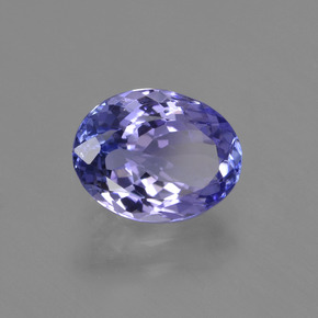 Tanzanita azul natural de 2,43 ct, corte óvalo, VS