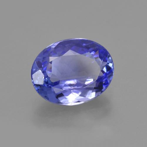 tanzanita Azul violeta intenso natural de 1.92 ct, Corte Óvalo, VVS