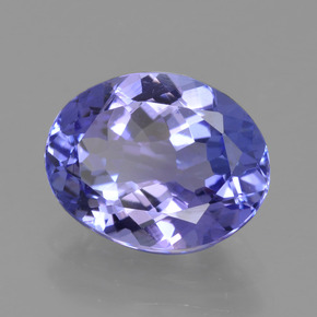 tanzanita Azul violeta intenso natural de 2.47 ct, Corte Óvalo, VVS