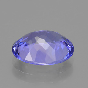 tanzanita Azul violeta intenso natural de 2.47 ct, Corte Óvalo, VVS