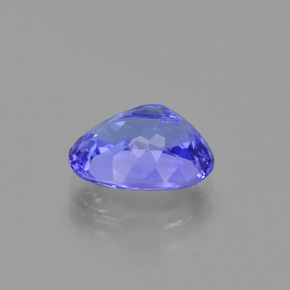 Tanzanita azul natural de 2,22 ct, corte óvalo, VVS