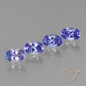 Gemas de Tanzanita Azul intenso natural de 1.83 ct, Ovalada, VVS-VS