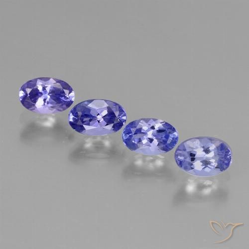 1.86ctw Natural Azul violeta intenso tanzanita, Ovalada, VVS-VS