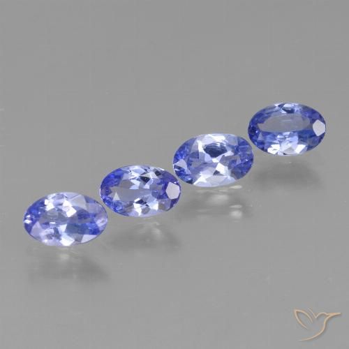 1.58ctw Natural Azul violeta tanzanita, Ovalada, VS