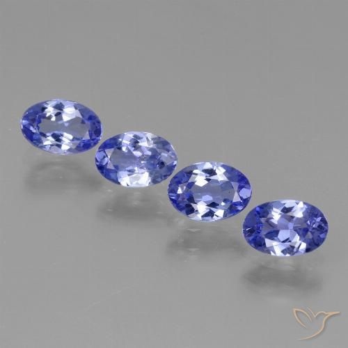 Gemas de tanzanita Azul violeta intenso natural de 2.02 ct, Corte Óvalo, VS