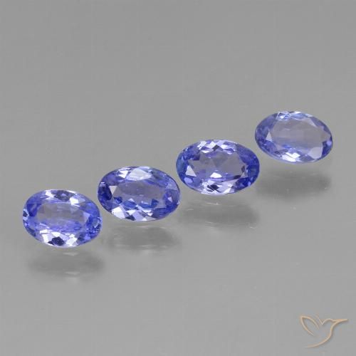 1.64ctw Natural Azul violeta intenso tanzanita, Ovalada, VVS-VS