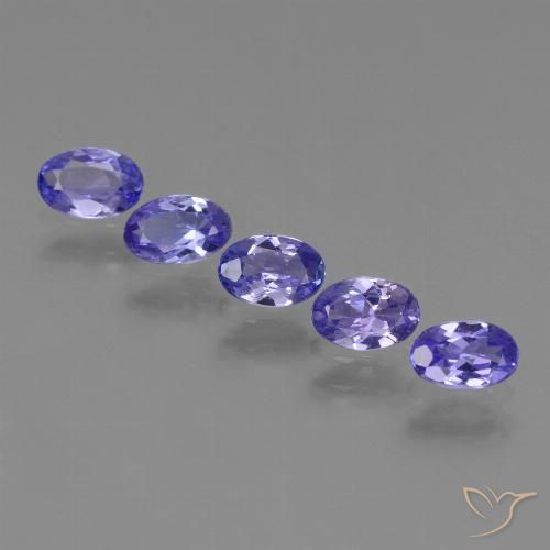 Gemas de tanzanita azul natural de 1,69 ct, corte óvalo, VVS-VS