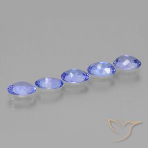 Gemas de Tanzanita Azul pastel natural de 2.62 ct, Ovalada, VS