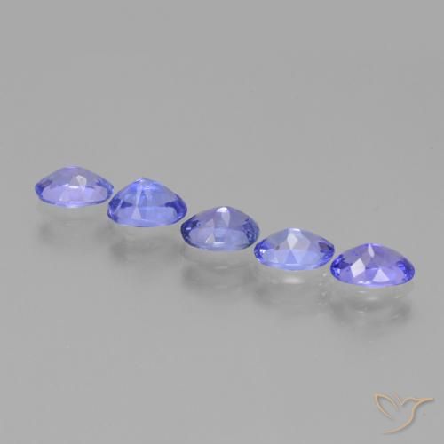 Gemas de Tanzanita Azul medio natural de 2.56 ct, Ovalada, VS