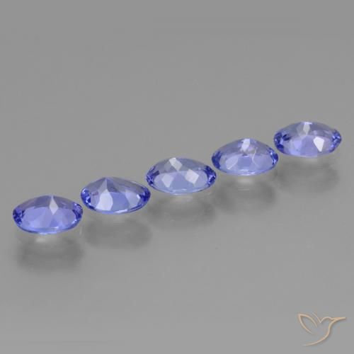 Gemas de Tanzanita Azul violeta natural de 2.80 ct, Ovalada, VVS-VS