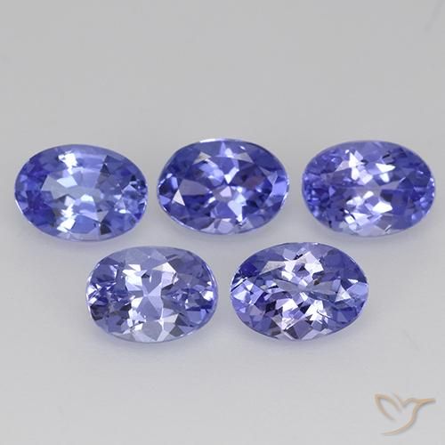 2.41ctw Natural Azul violeta tanzanita, Ovalada, VS
