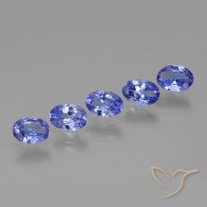 Gemas de Tanzanita Azul violeta natural de 2.23 ct, Ovalada, VS