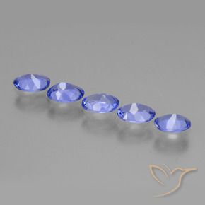 Gemas de Tanzanita Azul violeta natural de 2.23 ct, Ovalada, VS