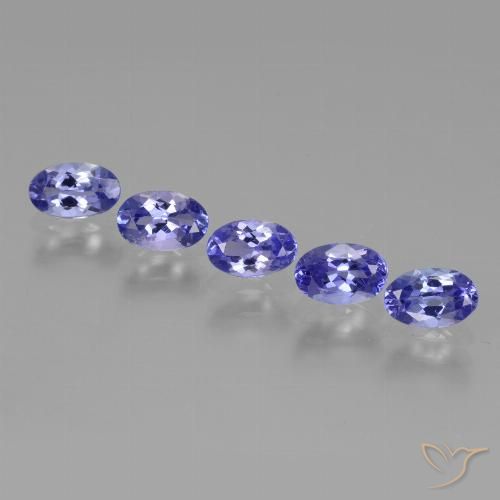 2.40ctw Natural Azul violeta intenso tanzanita, Ovalada, VS