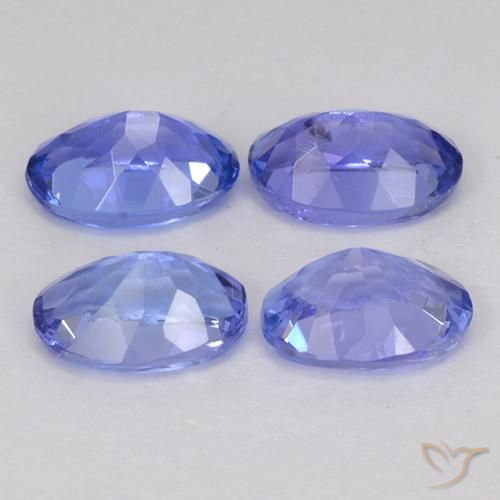 Gemas de tanzanita Azul violeta intenso natural de 2.28 ct, Corte Óvalo, VS