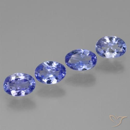 2.21ctw Natural Azul violeta intenso tanzanita, Ovalada, VS