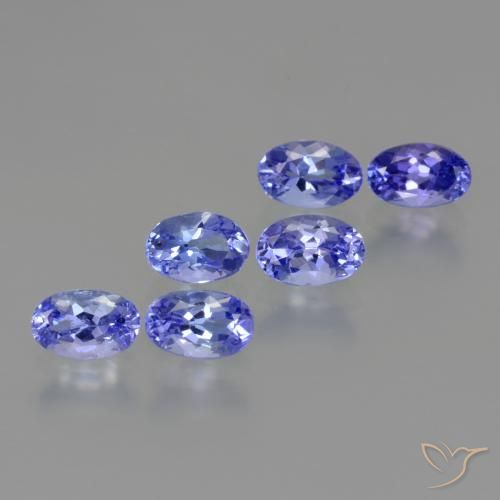 Gemas de tanzanita azul natural de 2,95 ct, corte óvalo, VS