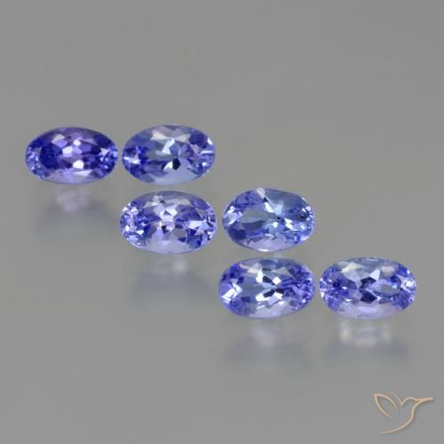 Gemas de tanzanita azul natural de 2,95 ct, corte óvalo, VS