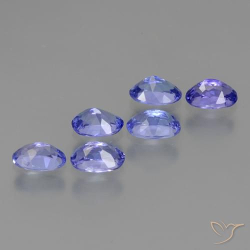 Gemas de tanzanita azul natural de 2,95 ct, corte óvalo, VS