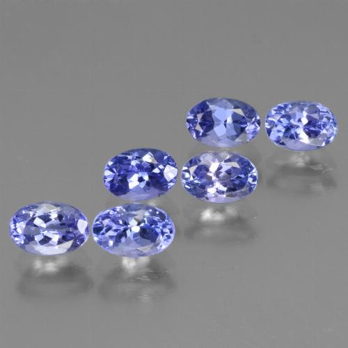 Gemas de tanzanita azul natural de 3,39 ct, corte óvalo, VVS-VS
