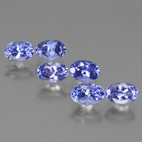 Gemas de tanzanita azul natural de 3,39 ct, corte óvalo, VVS-VS