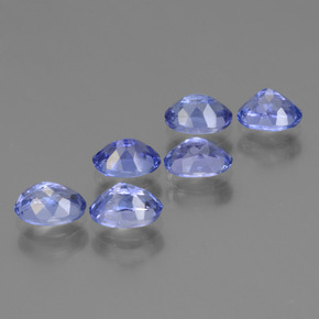 Gemas de tanzanita azul natural de 3,39 ct, corte óvalo, VVS-VS