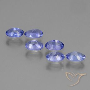 Gemas de Tanzanita Azul púrpura intenso natural de 2.53 ct, Ovalada, VVS-VS