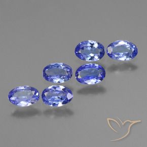 Gemas de Tanzanita Azul intenso natural de 2.05 ct, Ovalada, VVS-VS