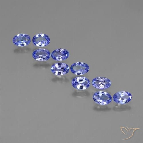 3.52ctw Natural Azul violeta intenso tanzanita, Ovalada, VVS-VS