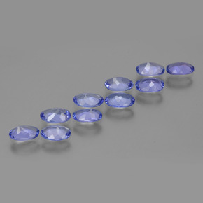 Gemas de tanzanita azul natural de 4,33 ct, corte óvalo, VVS-VS
