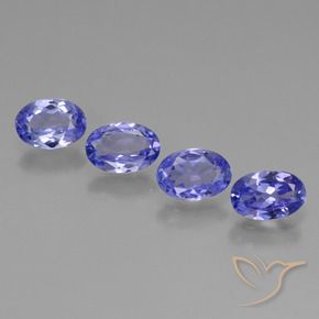 Gemas de tanzanita azul natural de 2,27 ct, corte óvalo, VS