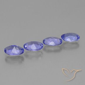 Gemas de tanzanita azul natural de 2,27 ct, corte óvalo, VS