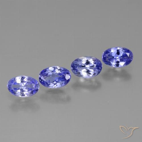 1.73ctw Natural Azul violeta intenso tanzanita, Ovalada, VS