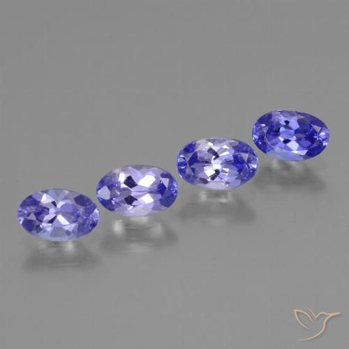 1.77ctw Natural Azul violeta intenso tanzanita, Ovalada, VS