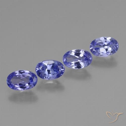 2.00ctw Natural Azul violeta intenso tanzanita, Ovalada, VS