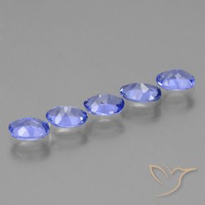 Gemas de Tanzanita Azul oscuro natural de 1.87 ct, Ovalada, VS