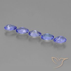Gemas de tanzanita Azul violeta intenso natural de 2.24 ct, Corte Óvalo, VS
