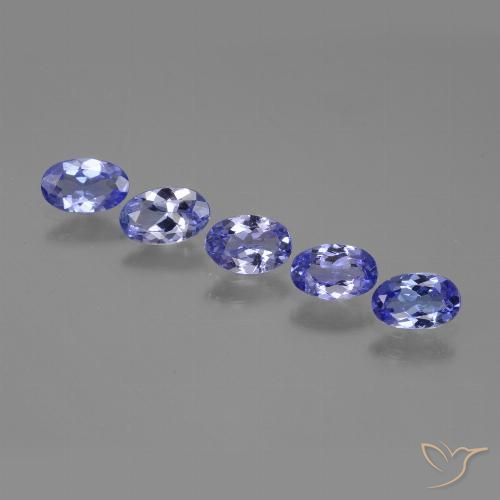 1.72ctw Natural Azul violeta intenso tanzanita, Ovalada, VS