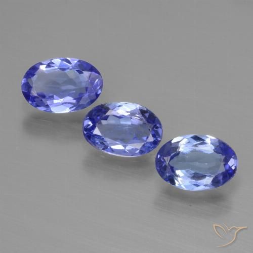 1.65ctw Natural Azul violeta intenso tanzanita, Ovalada, VS