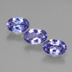 Gemas de tanzanita azul natural de 1,72 ct, corte óvalo, VS