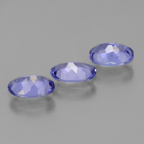 Gemas de tanzanita azul natural de 1,72 ct, corte óvalo, VS