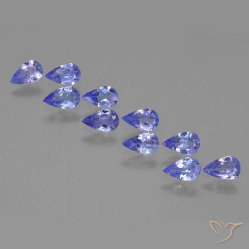 1.96ctw Natural Azul medio Tanzanita, En forma de pera, VS