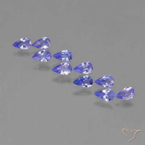 1.73ctw Natural Azul violeta tanzanita, En forma de pera, VS