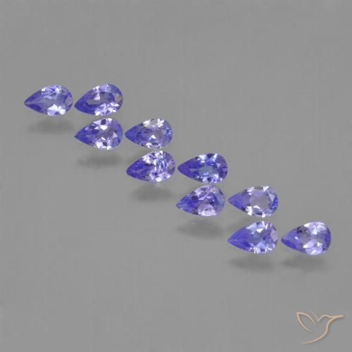 1.79ctw Natural Azul violeta intenso Tanzanita, En forma de pera, VS